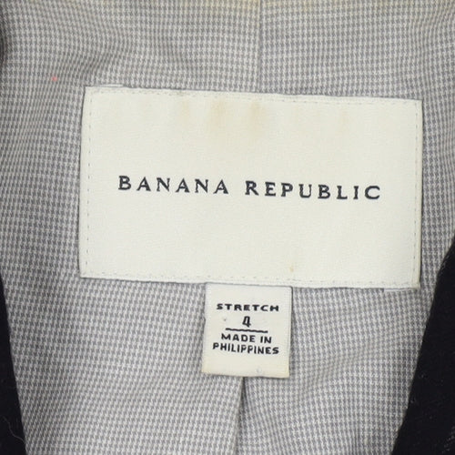 Banana Republic Women's Black Pinstripe Blazer, XS