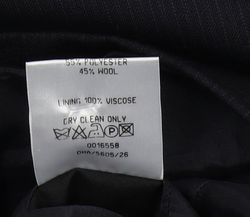 Debenhams Men's Black Blazer, Size 40L