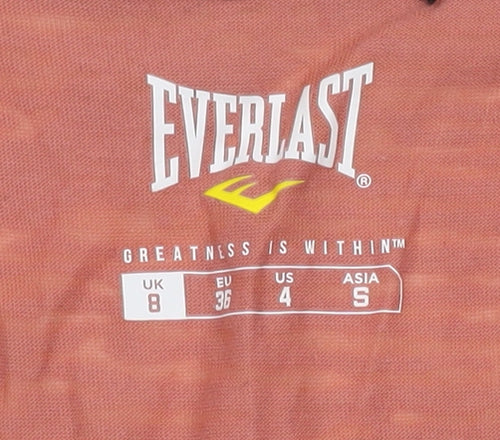 Everlast Women's Orange Tank Top Size 8 for Gym & Yoga