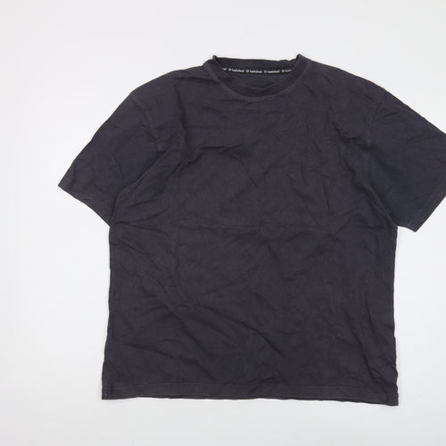 Hawkshead Men's Blue Crew Neck Cotton T-Shirt Size M