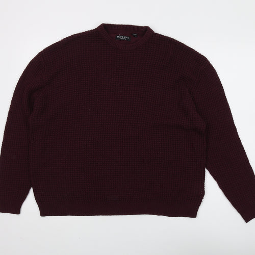 Brave Soul Women's Red Pullover Jumper Size 12