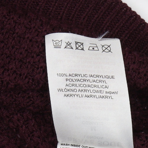 Brave Soul Women's Red Pullover Jumper Size 12