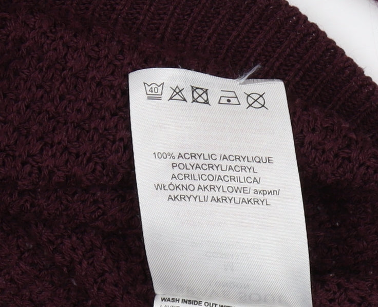 Brave Soul Women's Red Pullover Jumper Size 12