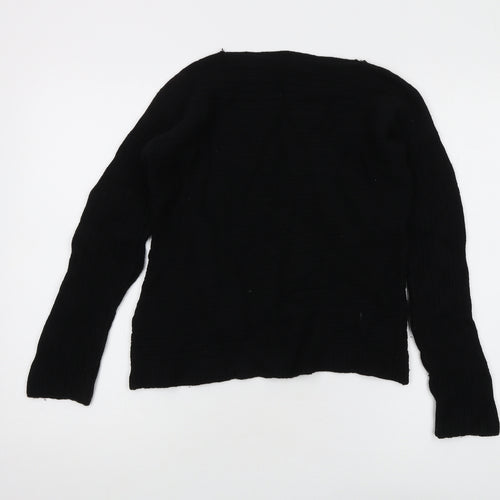 Bianco & Blu Women's Black Knit Jumper M