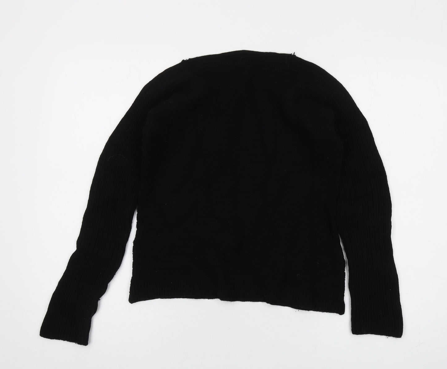 Bianco & Blu Women's Black Knit Jumper M