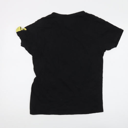 Soulstar Men's Black Graphic Print T-Shirt Size S