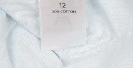 Peanuts Blue Crew Neck T-Shirt - Size 12