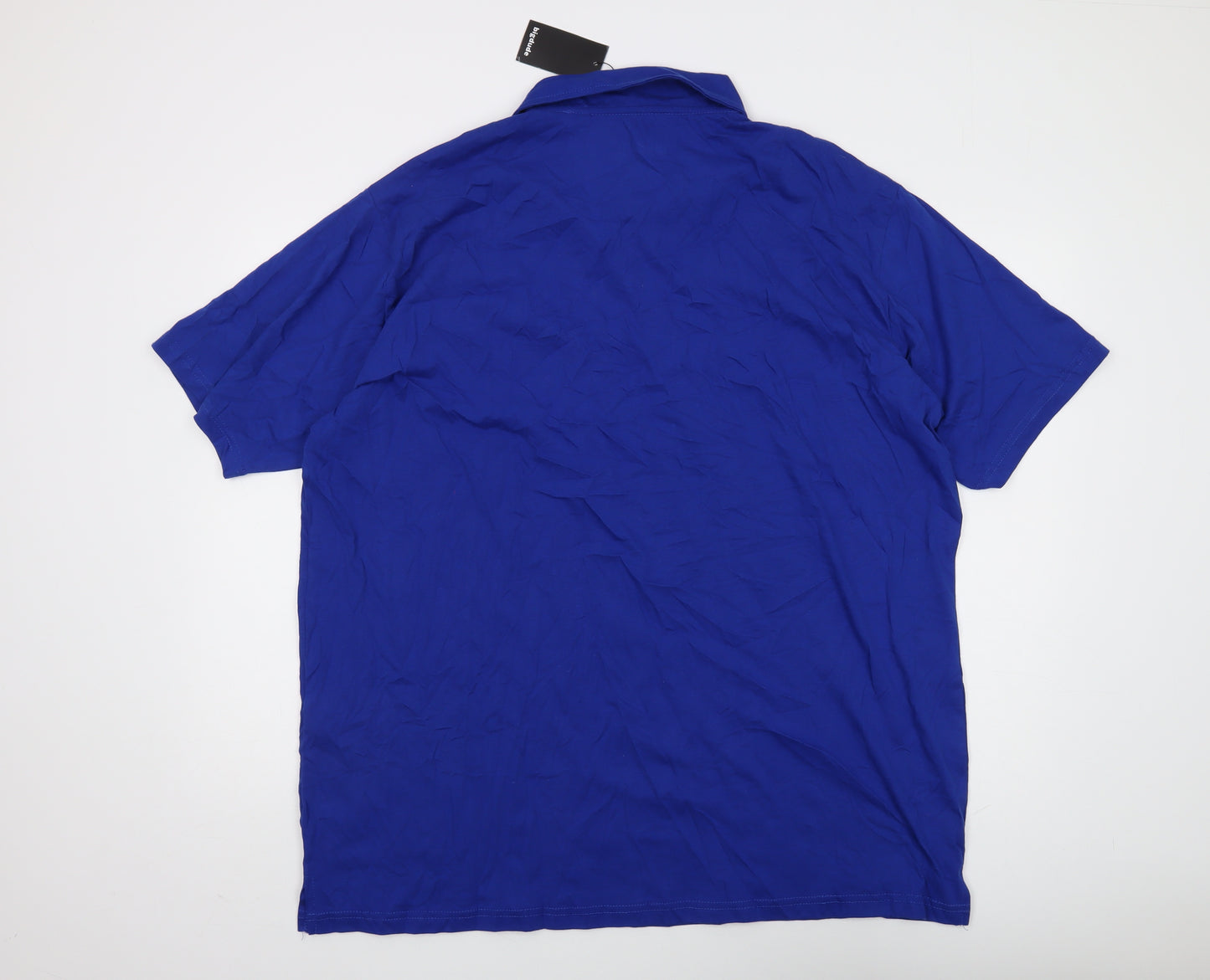 Bigdude Men's Blue 3XL Cotton Polo Shirt
