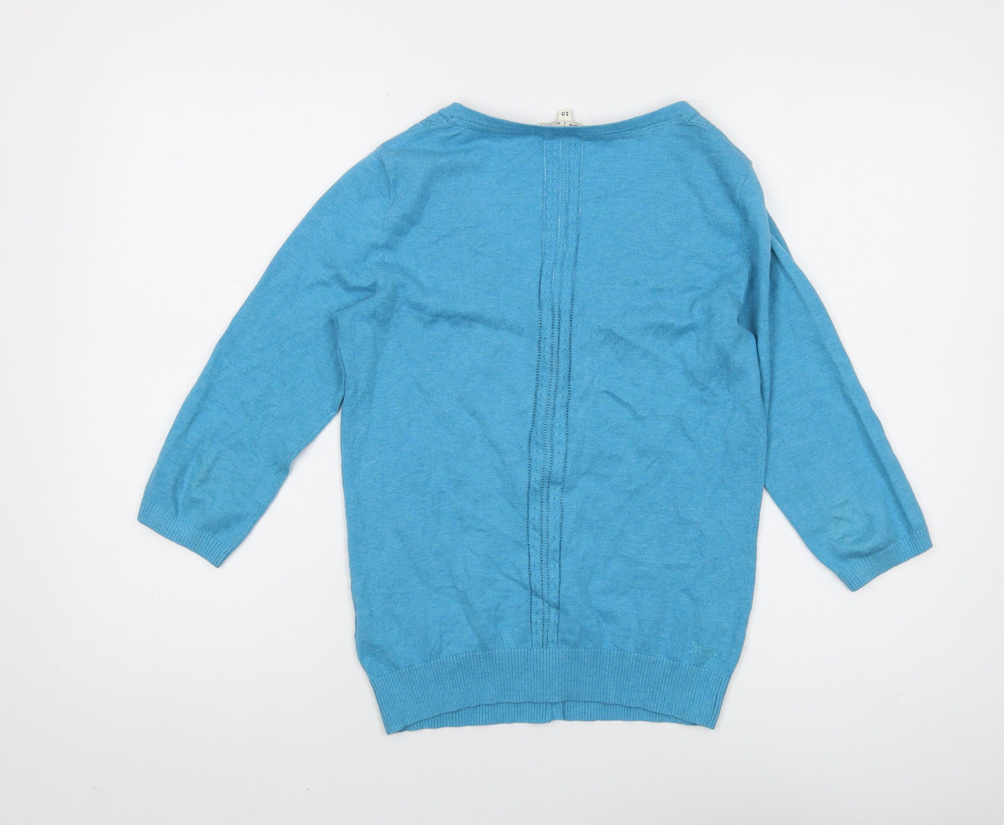 Fat Face Women's Blue Cardigan Size 10 V-Neck