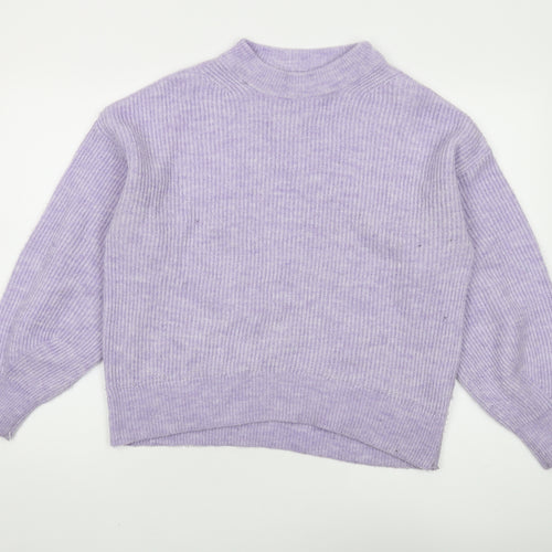 Urban Women's Purple Mock Neck Jumper S