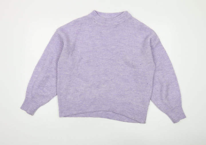 Urban Women's Purple Mock Neck Jumper S