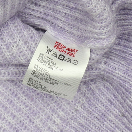 Urban Women's Purple Mock Neck Jumper S