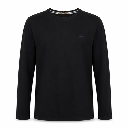 Ferouch Jeans Men's Black Logo Long Sleeve T-Shirt - S