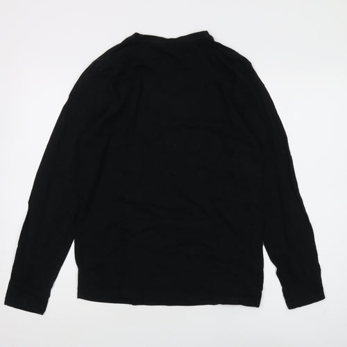Ferouch Jeans Men's Black Logo Long Sleeve T-Shirt - S