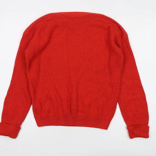 Rick Cardona Women's Red Pullover Jumper, Size 10/12