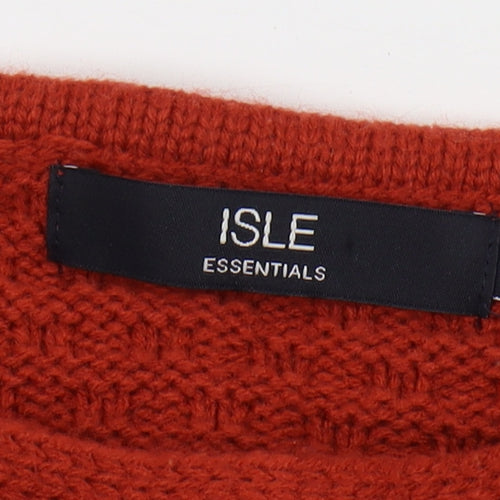 Isle Essentials Women's Red Pullover Jumper, L