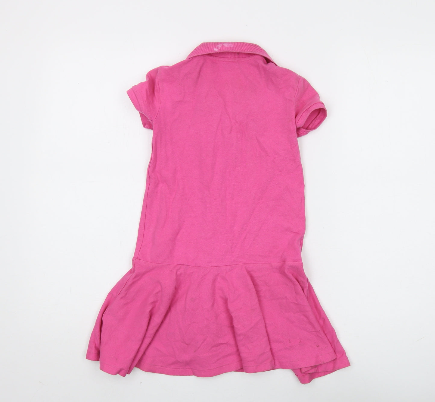 Ralph Lauren Girls Pink Shirt Dress, Size 6 Years, Casual