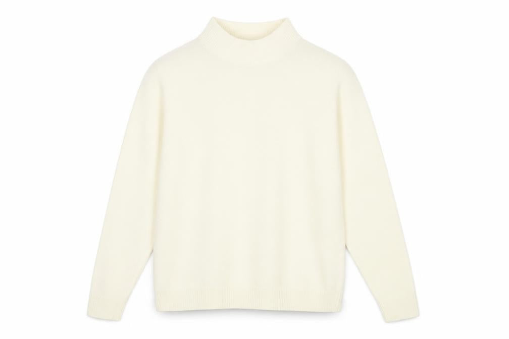 Front view of Damart Women's Ivory jumper L