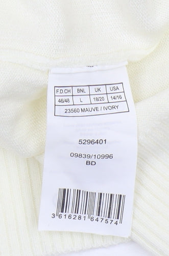 Damart Women's Ivory Pullover Jumper L