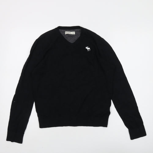 Abercrombie Kids Black V-Neck Teens Pullover Jumper