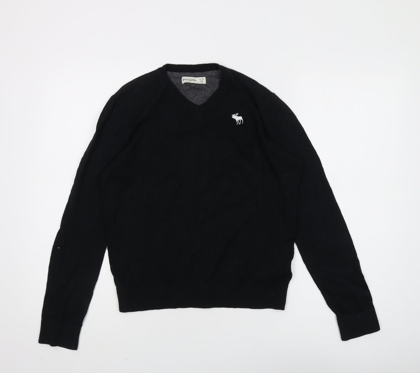Abercrombie Kids Black V-Neck Teens Pullover Jumper