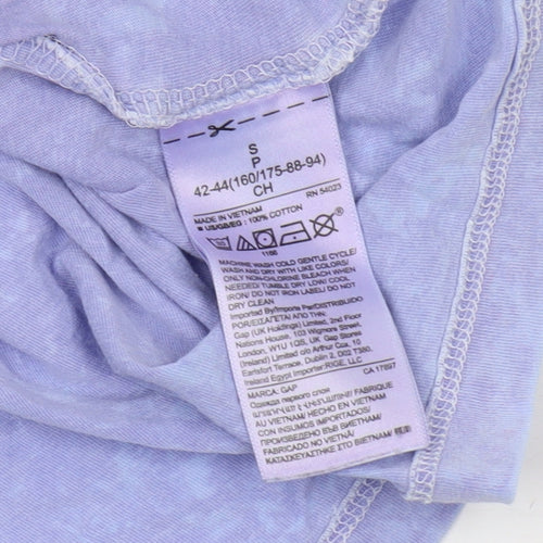 GAP Women's Purple V-Neck T-Shirt - Size S, Cotton