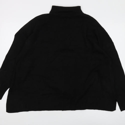 French Connection Women's Black Pullover, Mock Neck, Size S