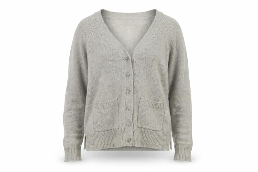 Gap Girls Grey Cardigan, Size 13, Acrylic Blend, V-Neck