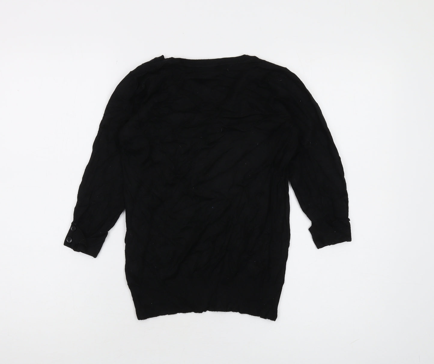 Red Herring Women's Black V-Neck Pullover Jumper, Size 12