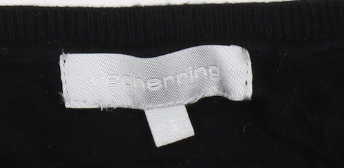 Red Herring Women's Black V-Neck Pullover Jumper, Size 12