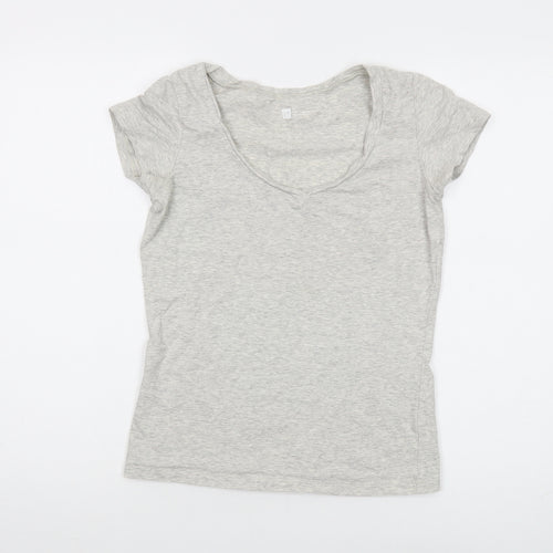 Gap Grey V-Neck T-Shirt S Unisex Soft Cotton Tee