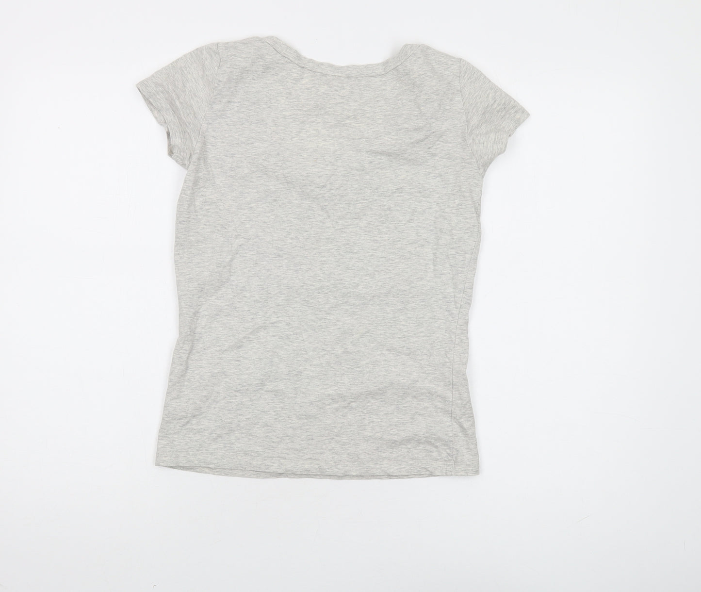 Gap Grey V-Neck T-Shirt S Unisex Soft Cotton Tee
