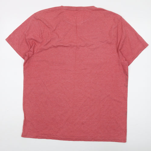 Lee Cooper Men's Red XL Vintage Graphic T-Shirt