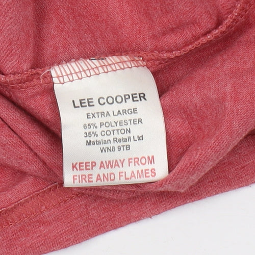 Lee Cooper Men's Red XL Vintage Graphic T-Shirt