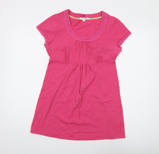 Boden Women Pink Short Sleeve A-Line Dress UK 12