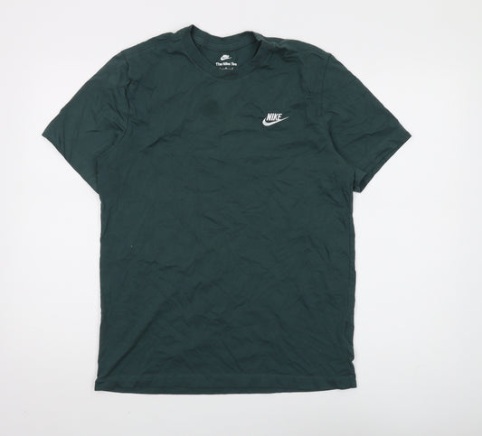 Nike Men's Green T-Shirt, M - Casual Wear