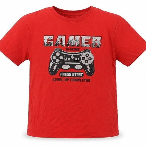 Next Boys Red Gamer Graphic T-Shirt, Size 7-8 Years