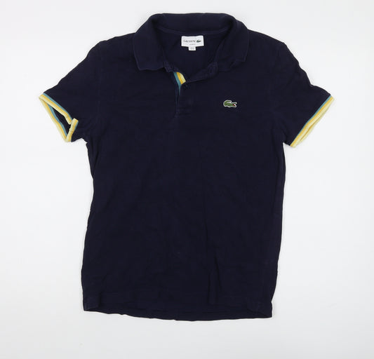 Lacoste Men's Blue Slim Fit Polo Shirt, Medium