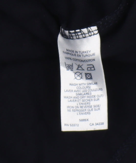 French Connection Men’s Black T-Shirt XL Cotton Crew