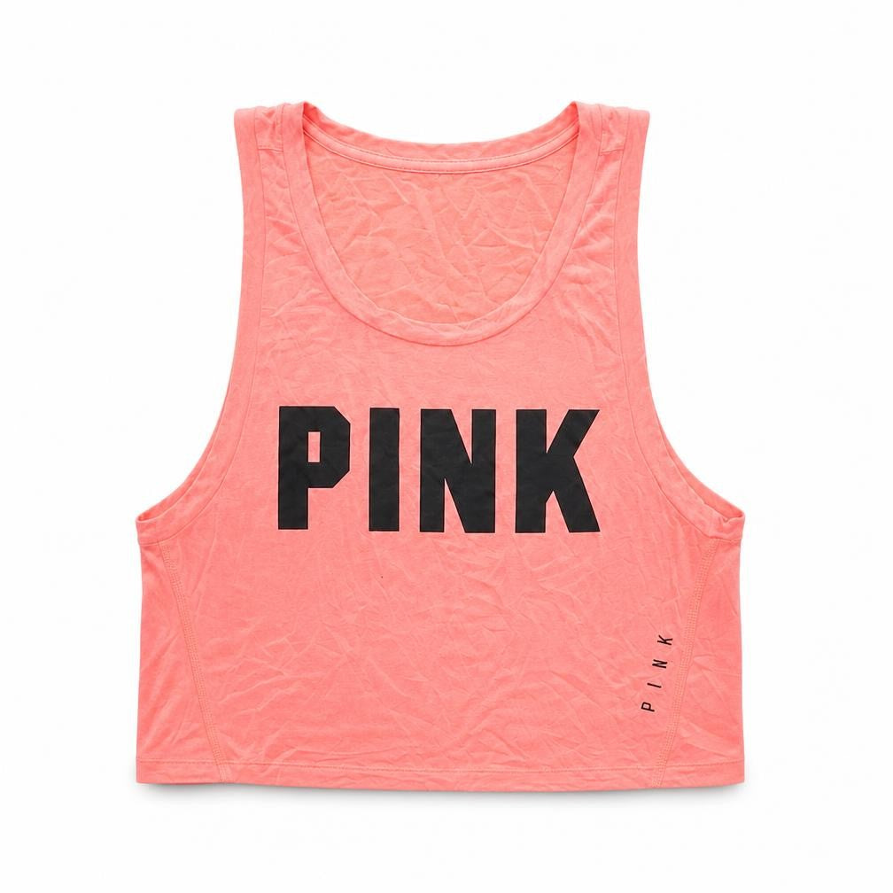 Front view of PINK Women's Pink Sleeveless Tank XS - Soft & Stylish