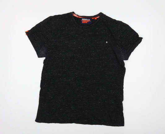 Superdry Men's Black L T-Shirt Short Sleeve