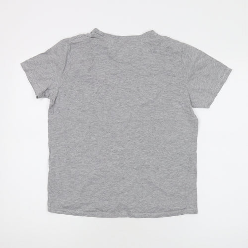 French Connection Grey Basic T-Shirt for Women, Size L