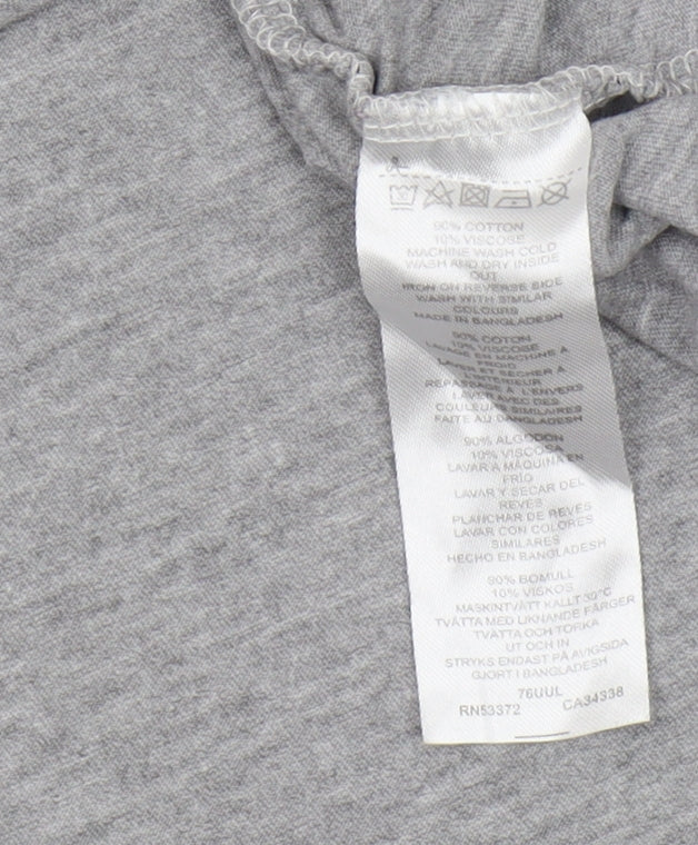 French Connection Grey Basic T-Shirt for Women, Size L