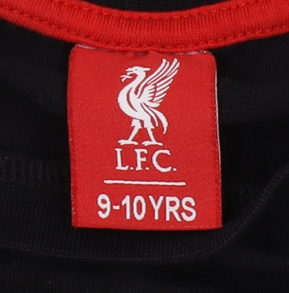 LFC Girls Black Graphic Print T-Shirt 9-10 Years