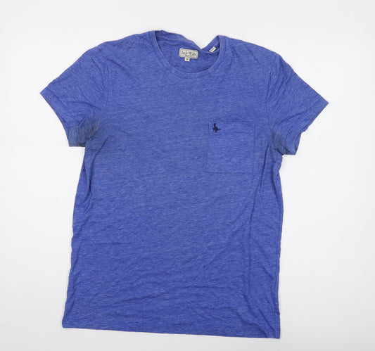 Jack Wills Men's Blue Medium Crew Neck T-Shirt