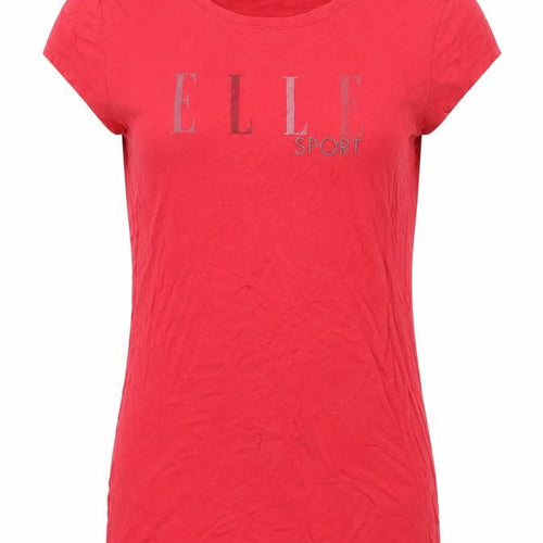 ELLE SPORT Women's Red T-Shirt - Size 12