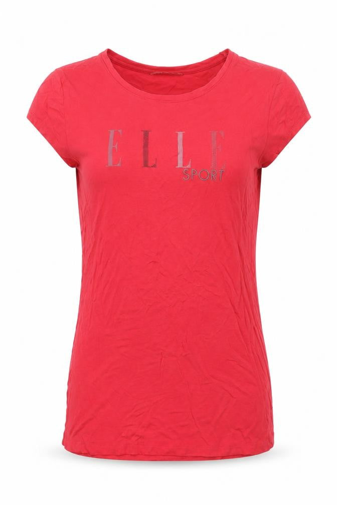 ELLE SPORT Women's Red T-Shirt - Size 12