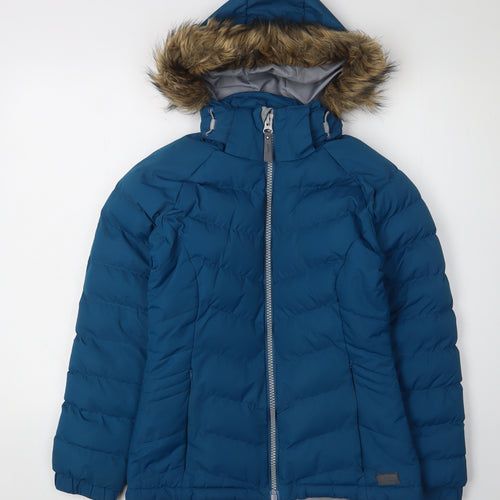 Trespass Women's Blue Puffer Jacket, 2XS, Waterproof