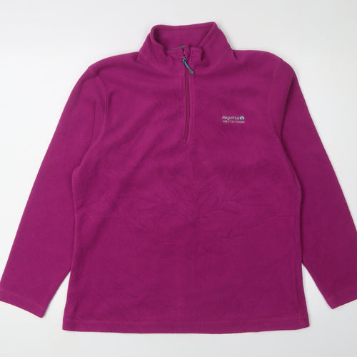 Regatta Women's Purple Fleece Sweatshirt, Size 12
