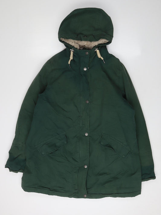 Seasalt Women's Green Parka Coat Size 16